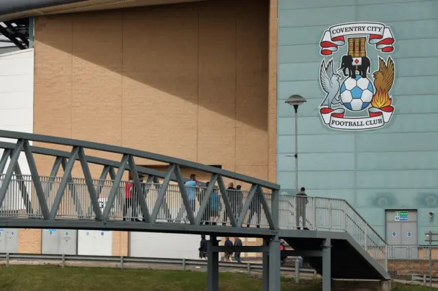 Fans make their way to the Coventry Building Society Arena before the Sky Bet Championship match between Coventry City and Nottingham Forest at The Coventry Building Society Arena on August 8, 2021