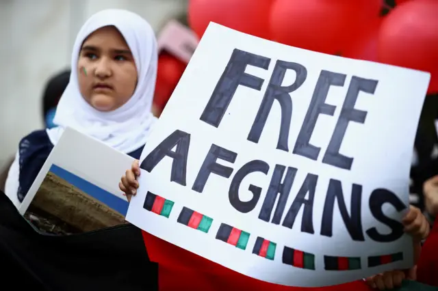 Afghan translators' protest