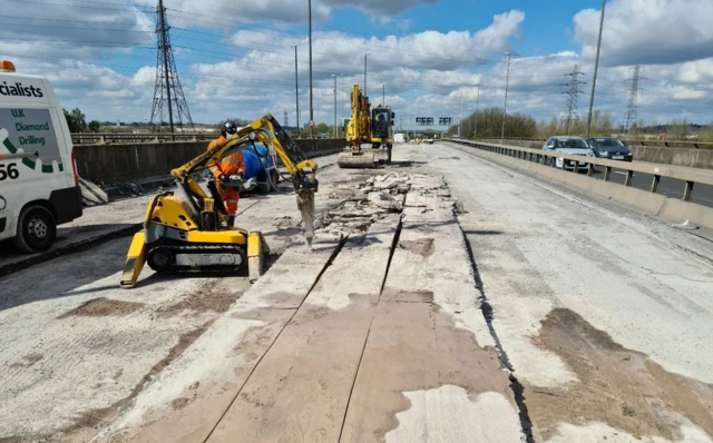 Clifton Bridge work