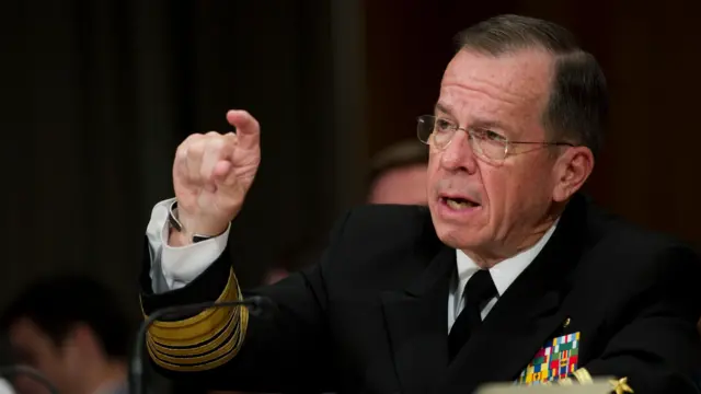 Admiral Mike Mullen speaking to Congress in 2012.