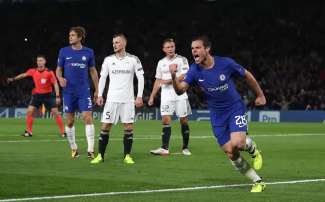 Qarabag were hammered home and away by Chelsea on their one foray into the Champions League group stage