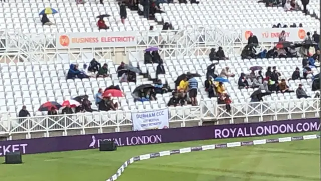 Brollies up at Trent Bridge