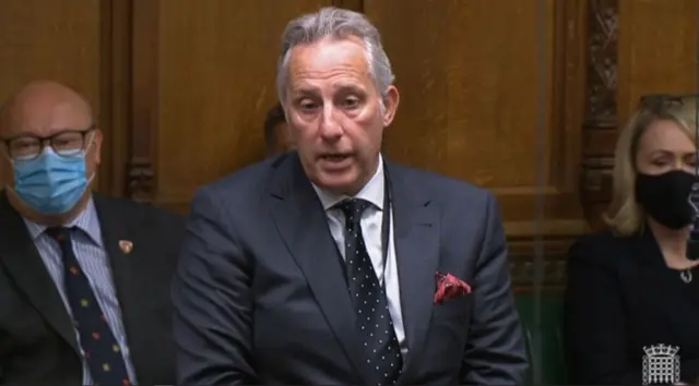 Ian Paisley speaking during the debate on the situation in Afghanistan in the House of Commons, London