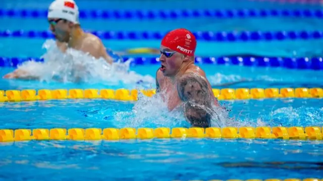 Adam Peaty in action at Olympics