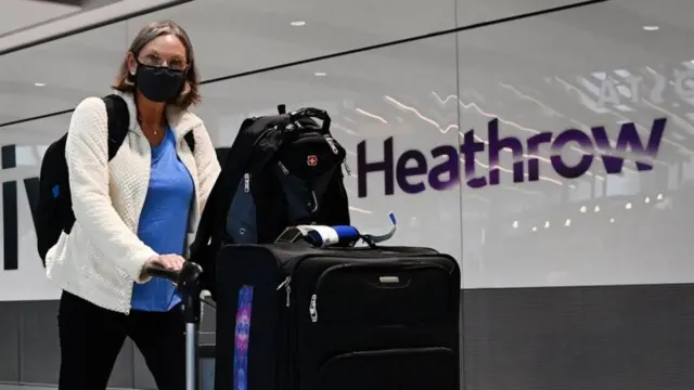 Woman at Heathrow