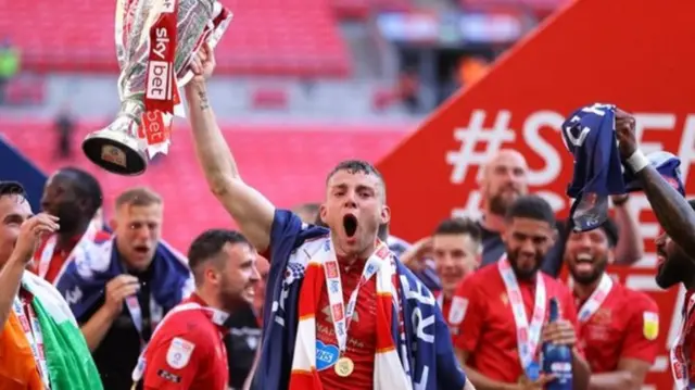 Morecambe celebrate promotion