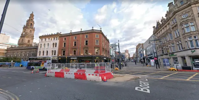 Boar Lane/Briggate junction, Leeds