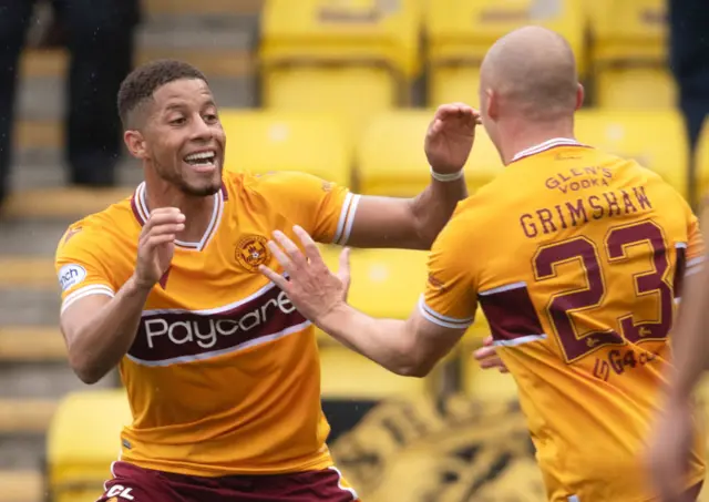 Jake Carroll and Liam Grimshaw celebrate