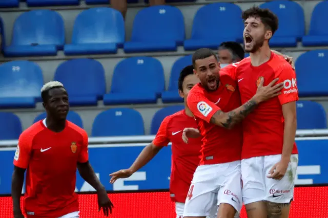 Fer Nino of Mallorca celebrates