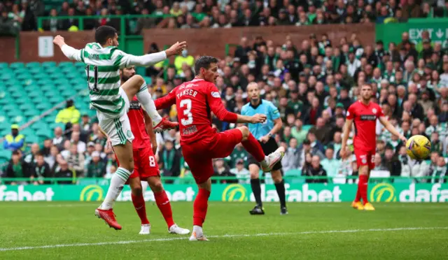 Celtic's Liel Abada scores