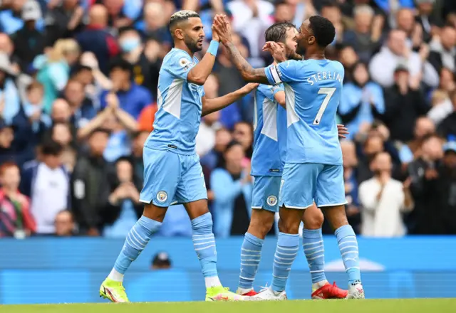 manchester city celebrate