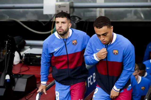 Jordi Alba and Sergino Dest