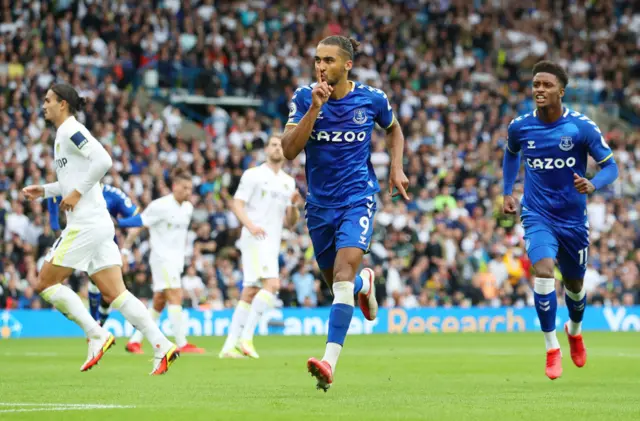 Dominic calvert Lewin celebrates