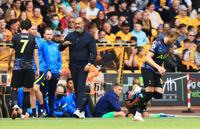 Nuno Espirito Santo and Heung-Min Son