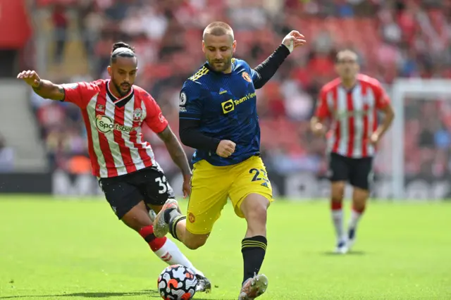 Theo Walcott and Luke Shaw