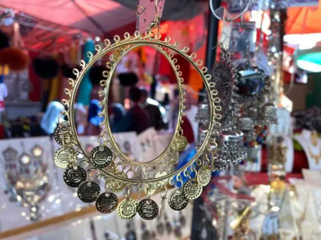 Jewellery at a market stall