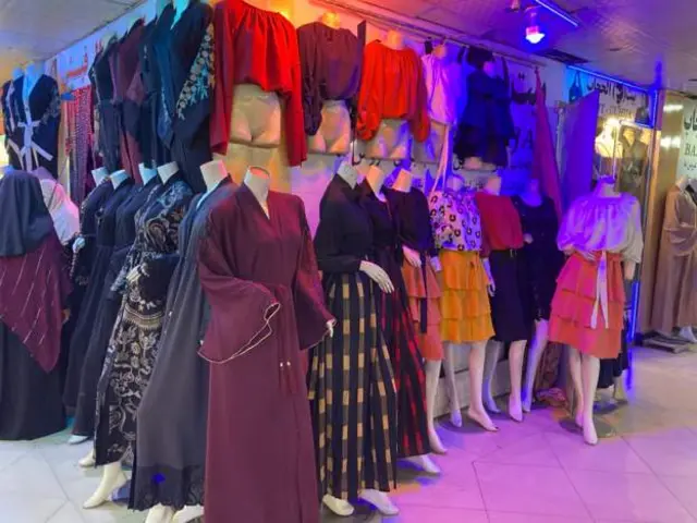 Women's clothing at the market