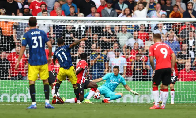 Mason Greenwood scores