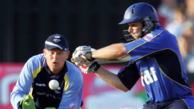 Luke Wright batting against Yorkshire