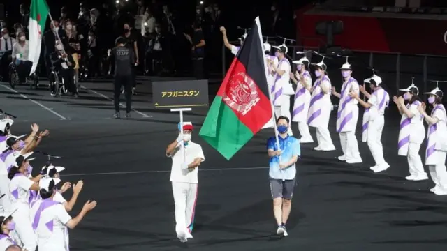 Afghan flag carried into Paralympics