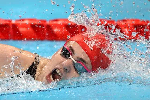 Tully Kearney of Team Great Britain competes in the women’s 200m Freestyle - S5 final