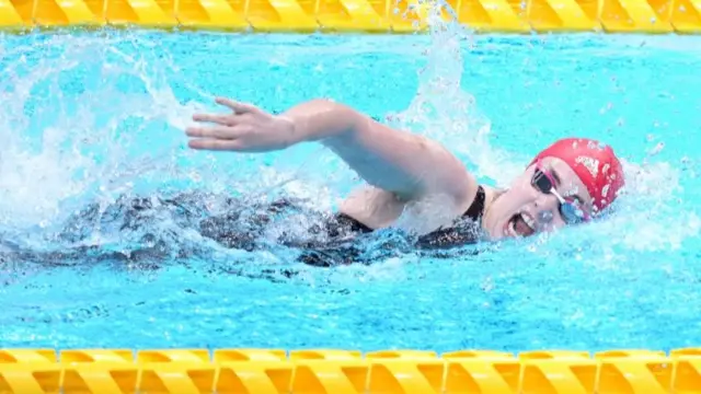 Tully Kearney during the Women"s 200m Freestyle - S5 Final