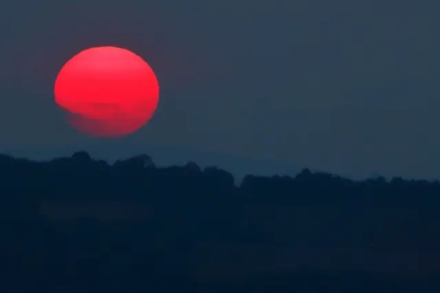 Sunset over Matlock