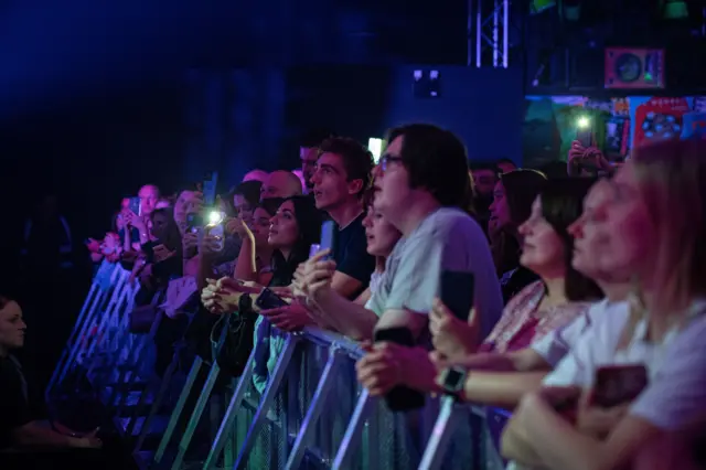 Fans watching Ed Sheeran performing at the hmv Empire, Coventry