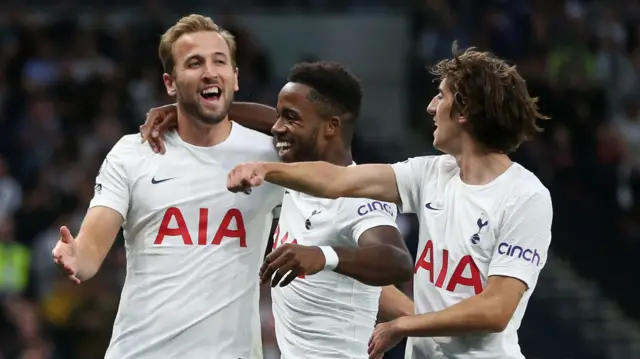 Harry Kane, Ryan Sessegnon and Bryan Gil