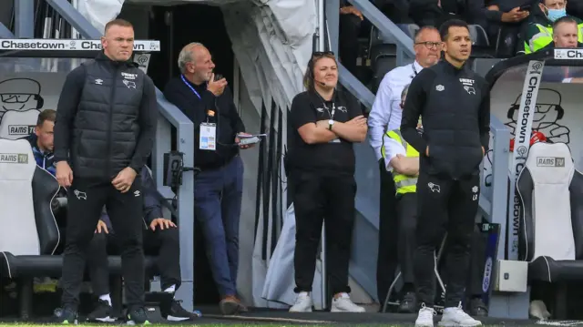 Derby County bench