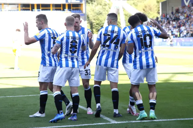 Huddersfield celebrate