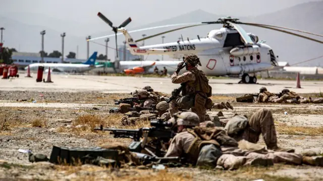 US troops at Kabul airport