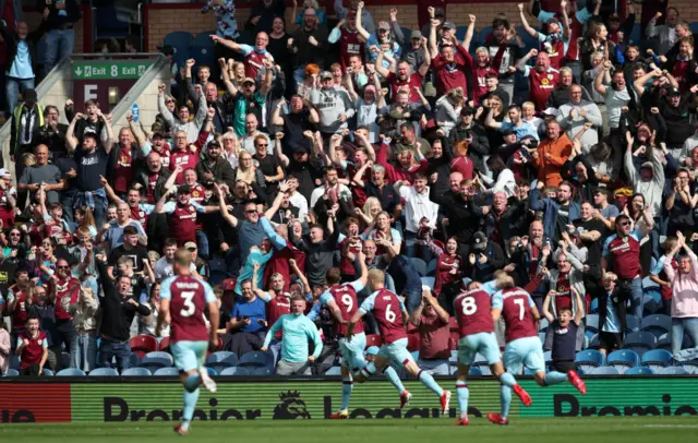 Burnley celebrate