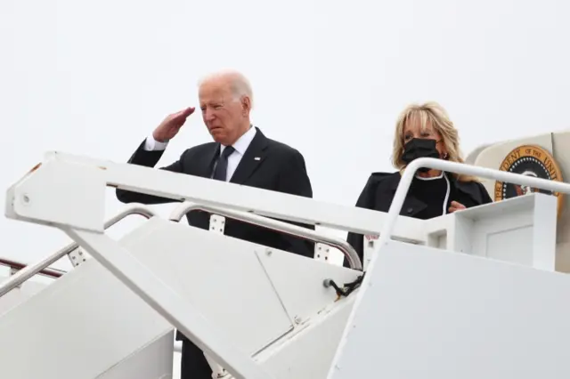 Joe and Jill Biden head for Delaware