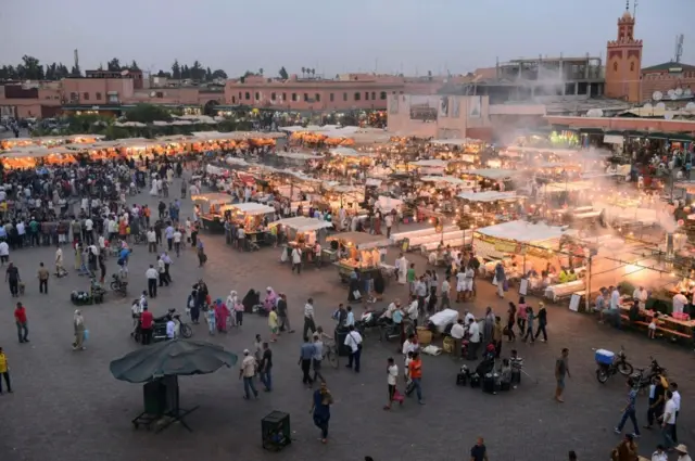 File picture of Marrakesh's Jemma el-Fnaa square