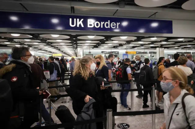 Heathrow airport border