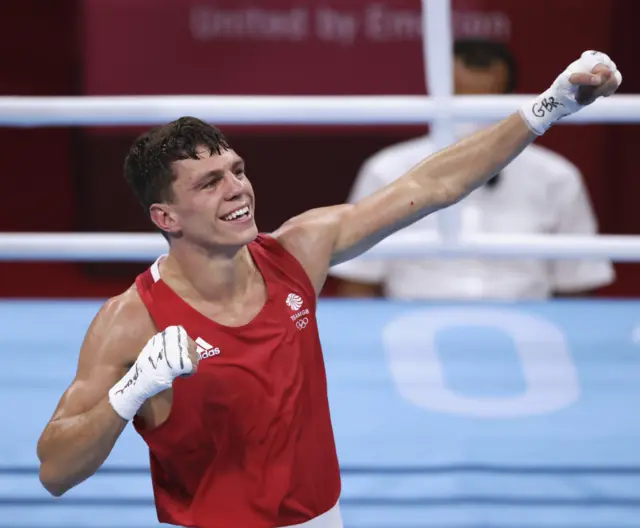 Pat McCormack after Men's Welterweight - Quarterfinal at tokyo Olympic Games