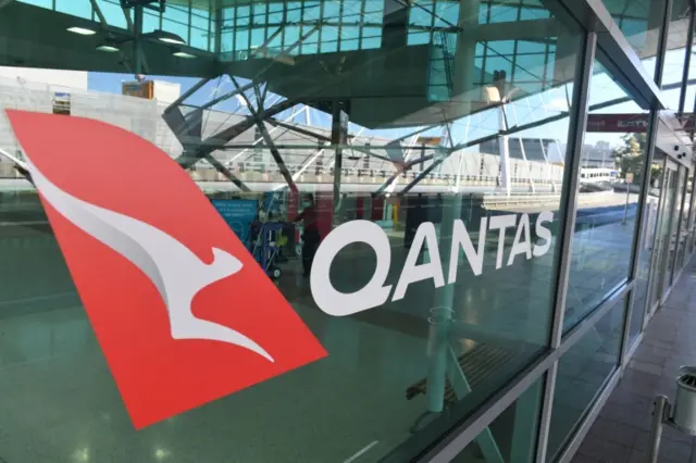 A view of the Qantas domestic terminal at Sydney airport on 3 August 2021