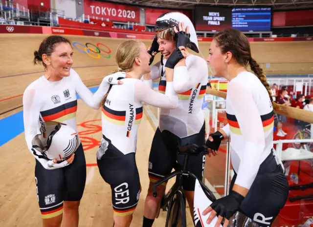 Lisa Brennauer, Franziska Brausse, Mieke Kroeger and Lisa Klein