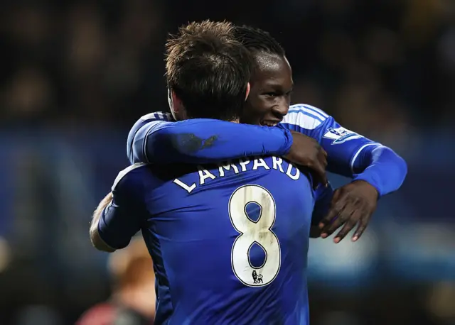 Frank Lampard and Romelu Lukaku