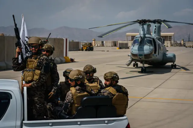 The Taliban at Kabul airport