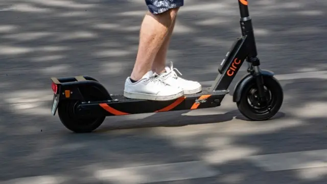 An e-scooter