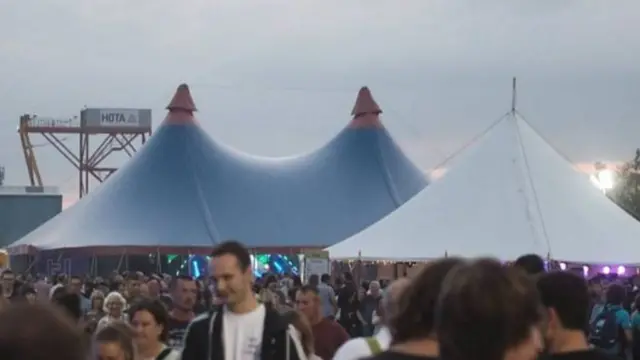 tents and crowds at The Humber Street Sesh