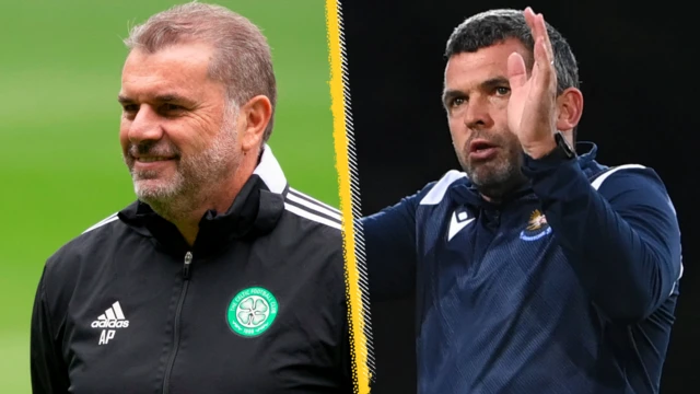 Ange Postecoglou and Callum Davidson