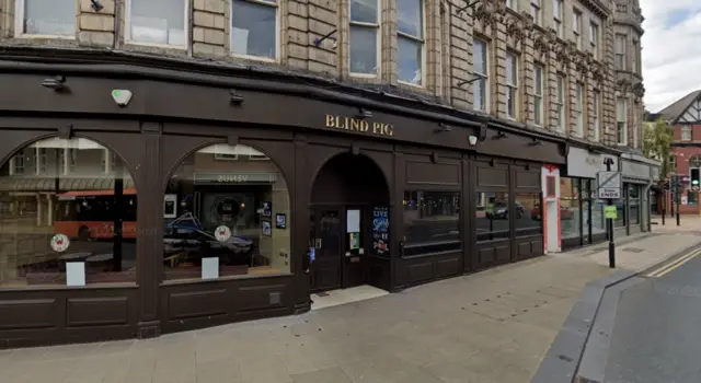 Blind Pig bar in Wakefield