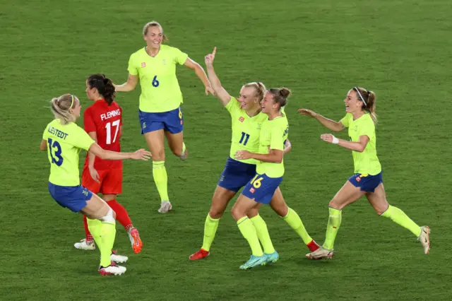 Sweden celebrate