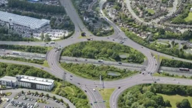 Artist's impression of junction 10 after work has finished