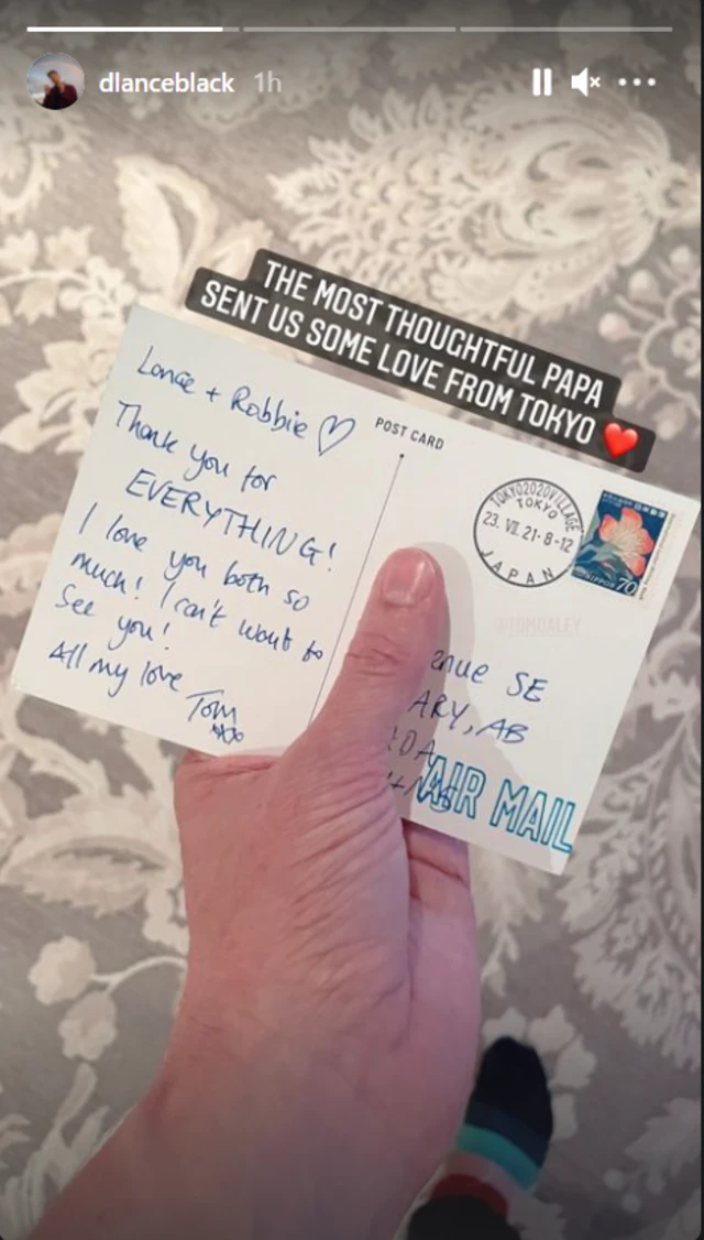 Tom Daley postcard
