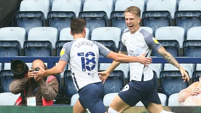 Preston celebrate