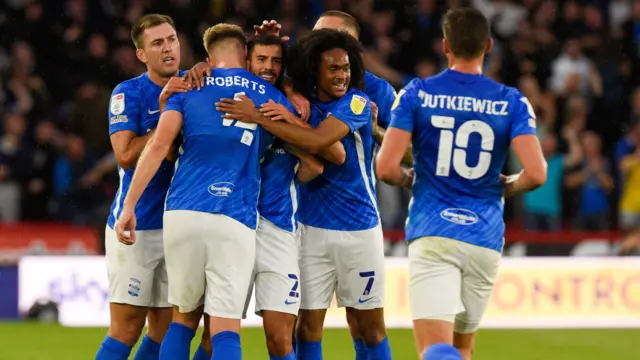 Birmingham City celebrate